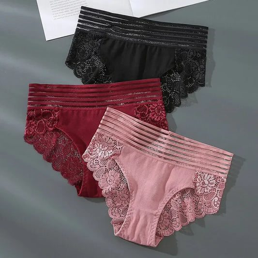 Women's Panties High Waist Underwear Lace Panty Sexy Women's Lingerie Hollow Triangle Panties Comfort Soft Briefs Fashion Pants.