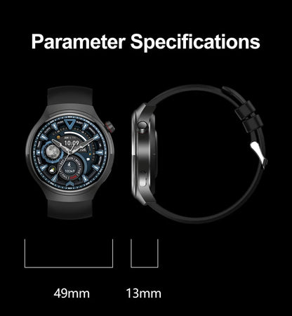 2025 New Watch 4 GT Series Smart Watch Men AMOLED Screen Heart Rate Health Monitoring Bluetooth Call Business Smartwatch Man