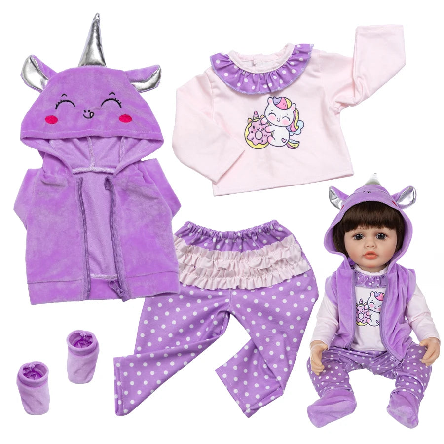 New Doll Clothes For 20-22Inch Baby Doll 50-55cm Reborn Babies Doll Clothes.