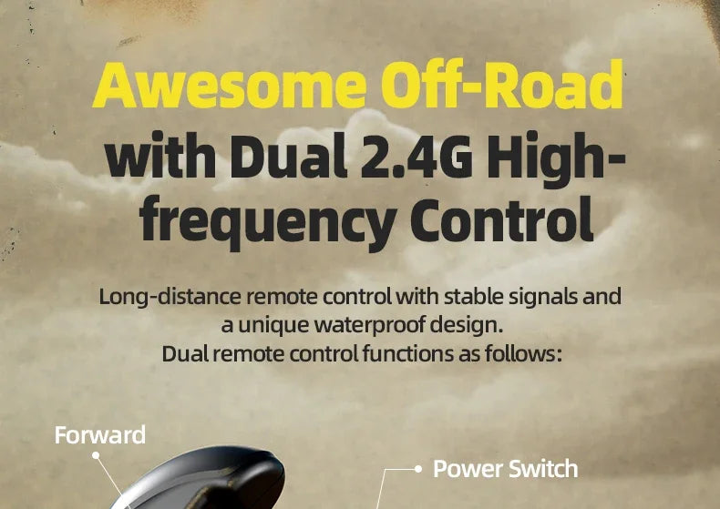 Q210 Amphibious Rc Car Dual Control 4WD Off-road Remote Control Waterproof Vehicle 2.4G Electric Climbing Crawler Toys for Kids