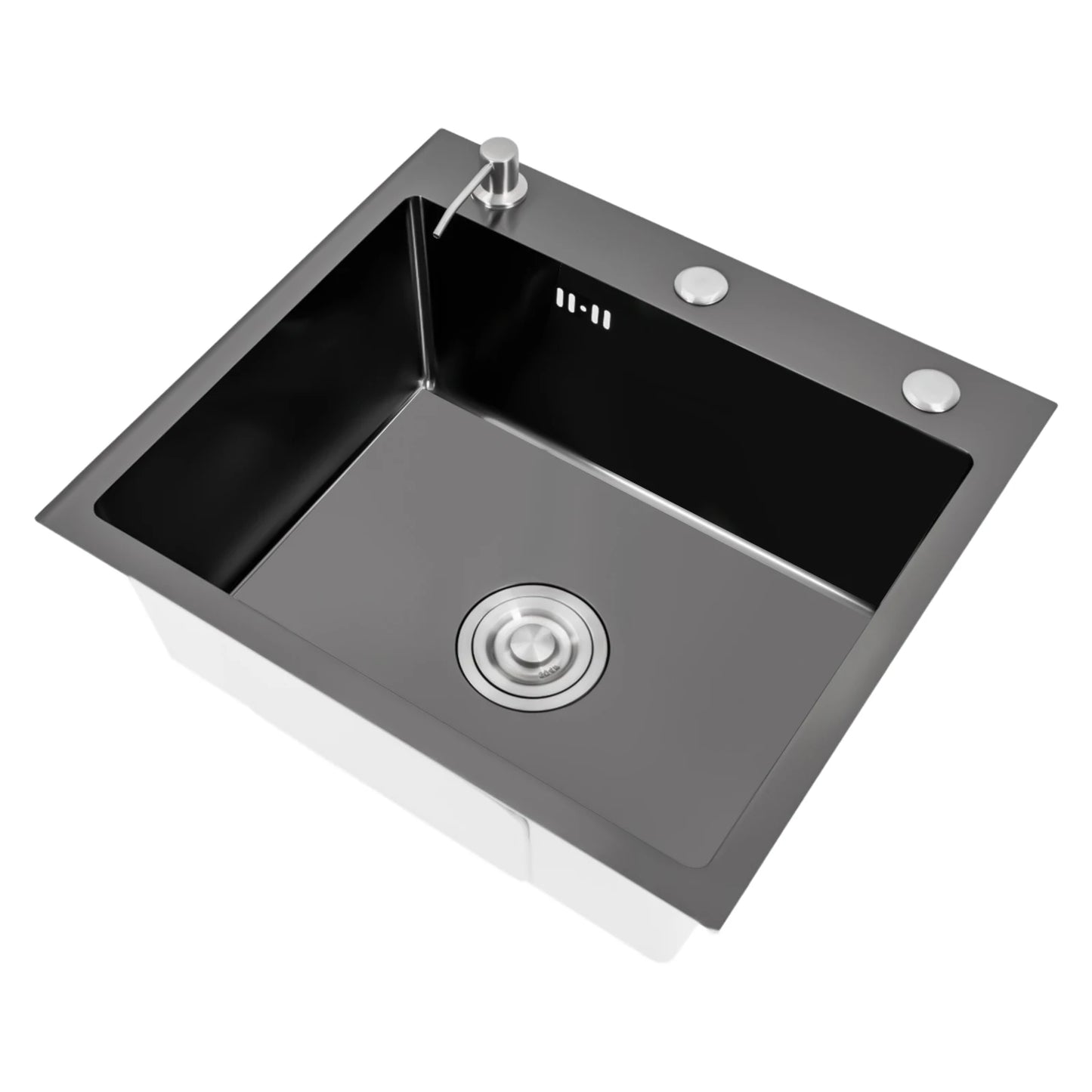 Edelstahl-Küchenspüle, robust, 201 SS, Unterbau/Topmount, großes tiefes Becken, spritzwassergeschützt, schneller Abfluss für Zuhause/Restaurant