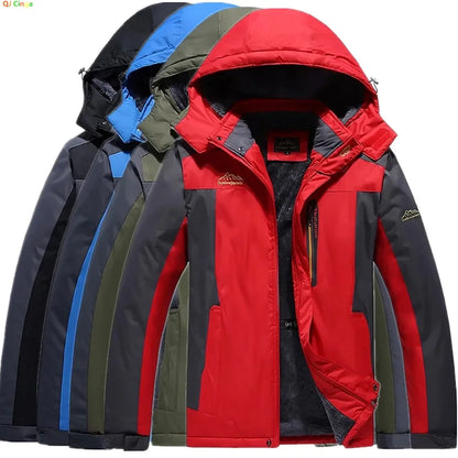 New Winter Men's Down Jacket, Red Sports Casual Coat, Blue Waterproof Jackets (This Jacket Has A Thinner Version Available).