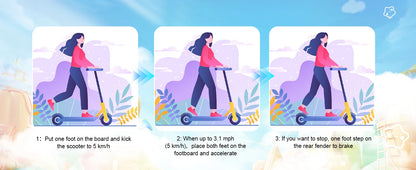 RCB Electric Scooter for Kids Ages 6-8-12, R15 Kids Electric Scooter, 20 KM/H Top Speed, 16KM Range, 3 Heights Adjustable, Gifts.