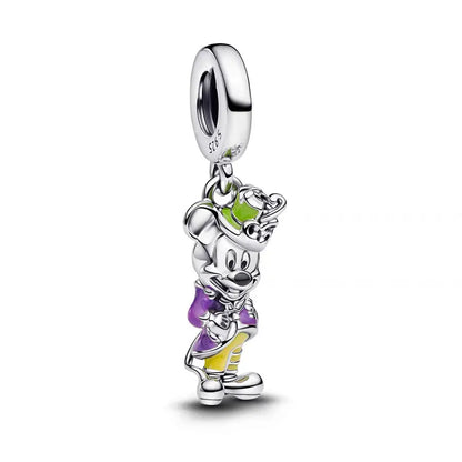 New fashion 100% S925 sterling silver Disney All-Star pendant beads, suitable for the original Pandora bracelet, women's fashion