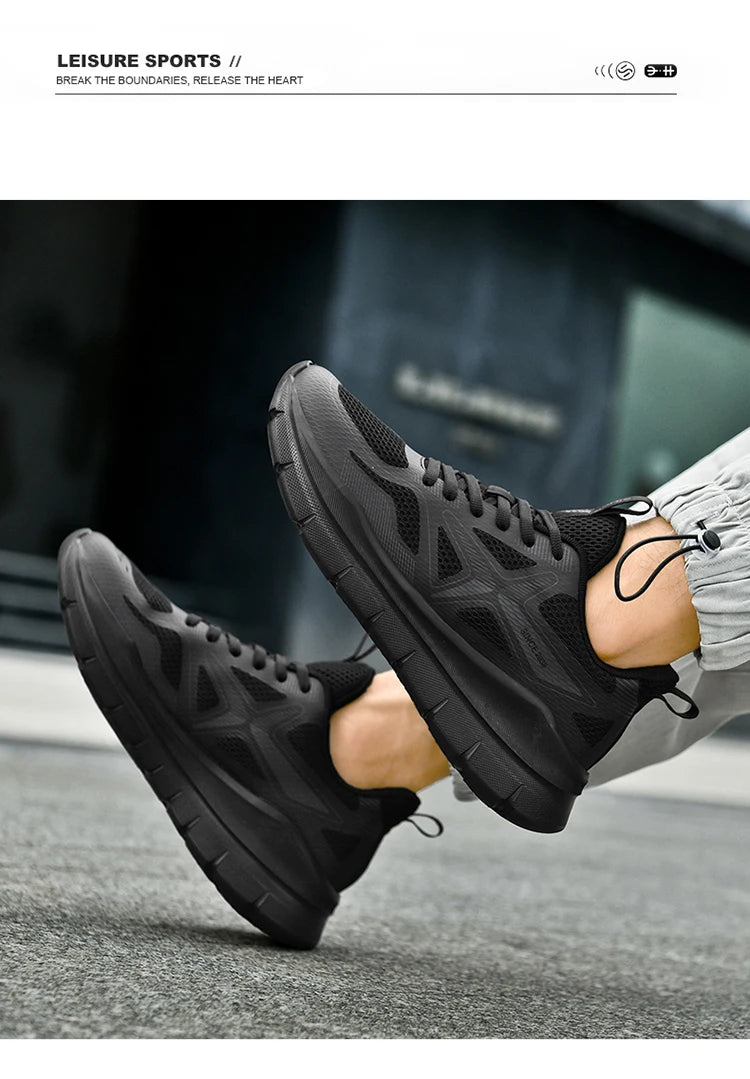 Men's Running Shoes Marathon Breathable Lightweight Women's Comfortable Casual Athletic Nonskid Walking Sports Sneakers