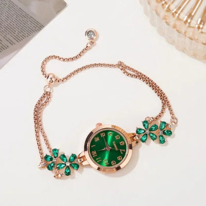 Womens Watches Brand Vintage Rhinestone Quartz Bracelet Watch Women's Watch Women Watches Luxury Relógio Feminino นาฬิกาข้อมือ.