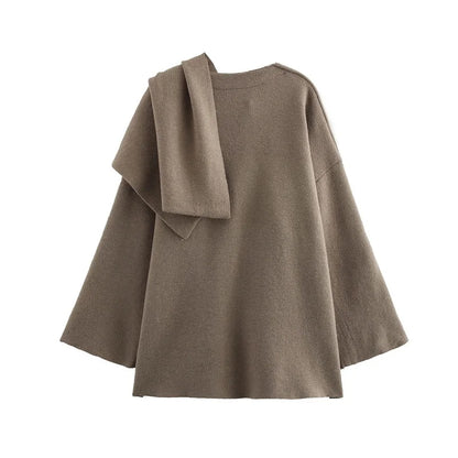 MUJER Plüsch-Wintermäntel für Damen, asymmetrischer Schal, Halbsaison-Jacke für Damen, Parkas, langärmelig, gepolsterter Mantel, Damenjacke