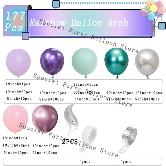 Meerjungfrau Geburtstag Dekoration Meerjungfrau Ballon Set Rosa und Lila Mädchen Ballon Meerjungfrau Geburtstag Party Dekoration Baby Dusche Dekor.