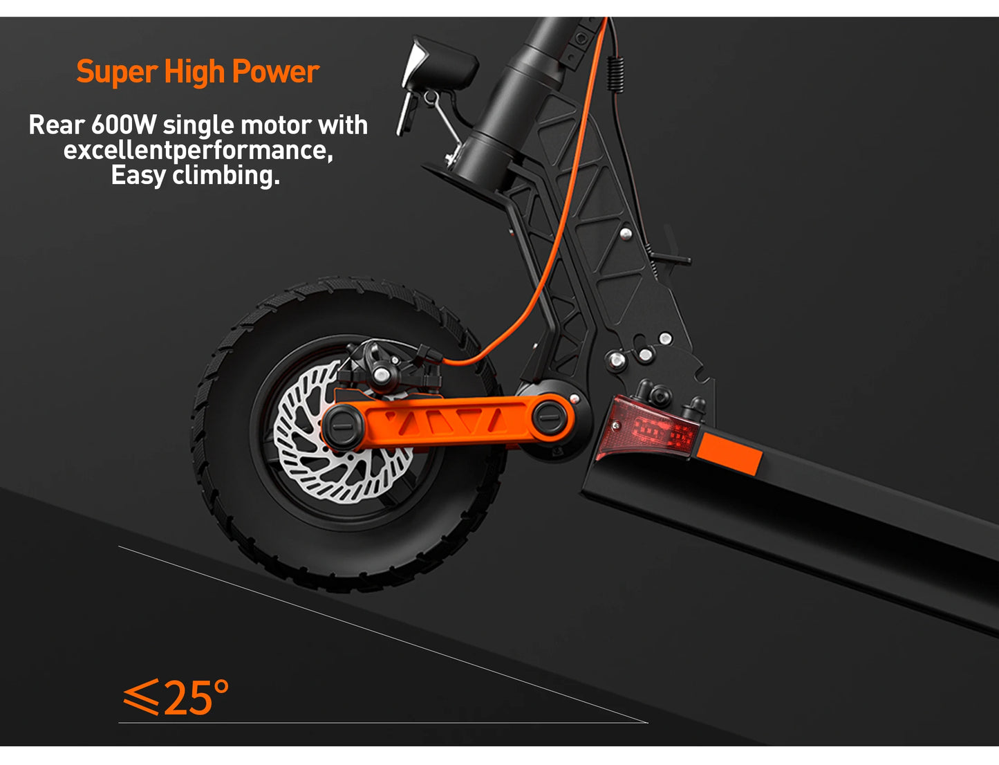 JOYOR S5-Z Electric Scooter 600W for Adults, 10” Folding E-scooter with 48V 13Ah Battery, Max 25km/h and 55km Range.