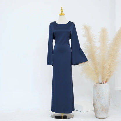 Ramadan 2 Piece Muslim Women Set Dubai Modest Abaya Islam Abayas Femme Elegant Arabic Clothing Fashion Turkey Solid Outfit 2025