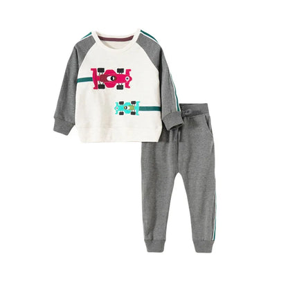   Jumping Meters New Baby Boys Clothing Sets Autumn Winter Cartoon Tiger Printed Cotton Boys Girls Outfit Long Sleeve Shirt Pant