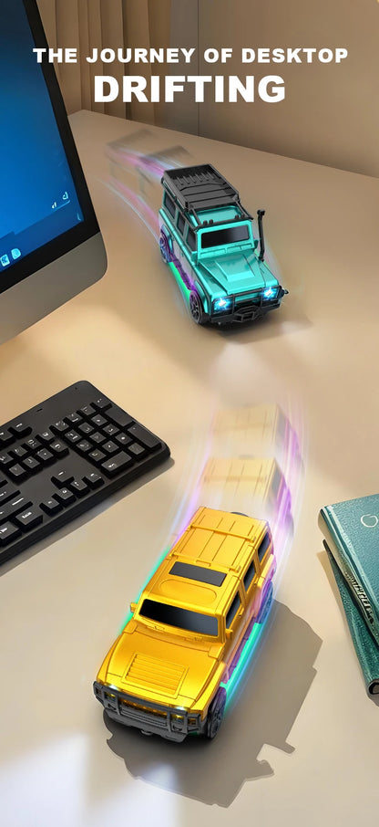 2.4G 4WD 1:64 RC Car High speed Tabletop Remote Control Car Mini Off-Road Climbing Car Mini GTR Racing Desktop Car Children Gift.