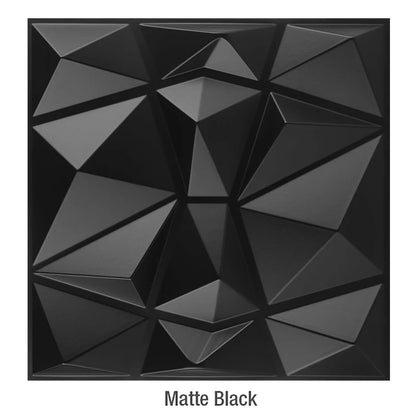 12 Pcs Super 3D Art Wall Panel PVC Waterproof renovation 3D wall sticker Tile Decor Diamond Design DIY Home Decor11.81''x11.81''