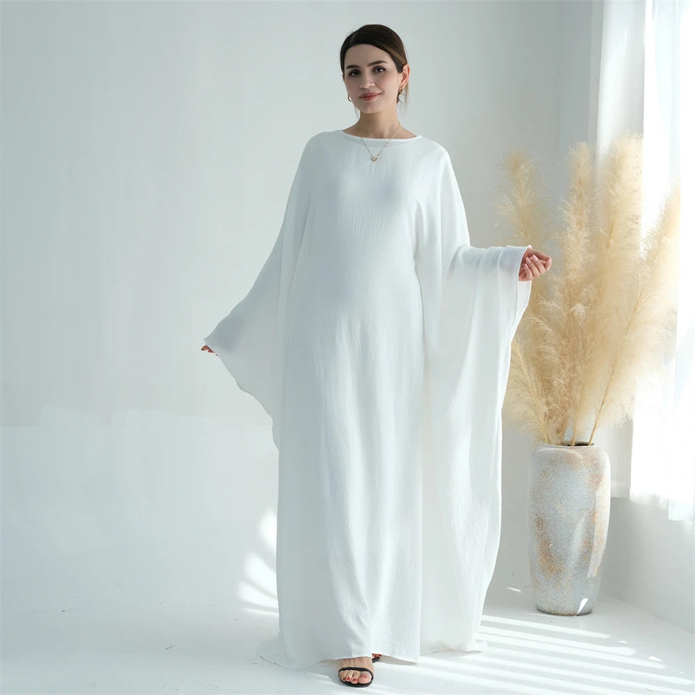 Ramadan Eid Cotton Linen Abaya Turkey Islam Muslim Maxi Dress Prayer Clothes Women Kaftan Kebaya Caftan Robe Femme Musulmane