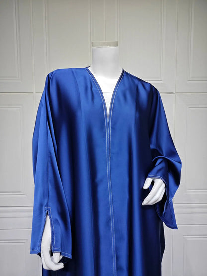 Ramadan Satin Open Kimono Abaya Dubai Luxury 2025 Muslim Kaftan Dress Abayas Women Islam Clothing Robe Femme Musulmane Kebaya