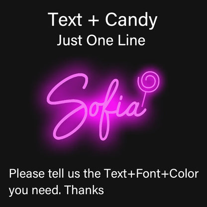 Custom Name Neon Sign Personalized Dimmable Neon Light Sign Christmas Birthday Gifts Boy Girl Bedroom Decor Wall Hanging Neon