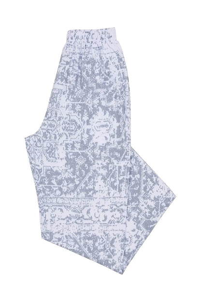 American Retro Thin Pants Men's Summer Breathable Quick Drying Loose Sports Pants Fitness Casual Digital Printed Pants.