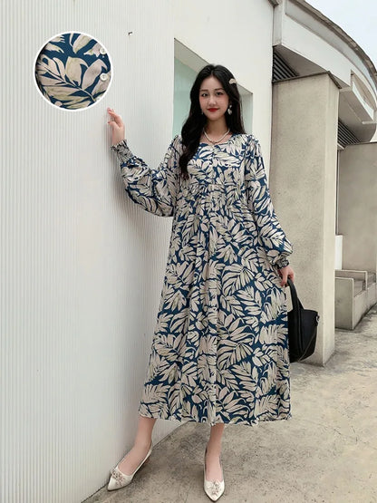 Kleid Frauen Kleidung plus Größe Frühling Sommer böhmischen Strand koreanischen Stil Blumen Vintage Vestidos Robe lose Kleider übergroß.