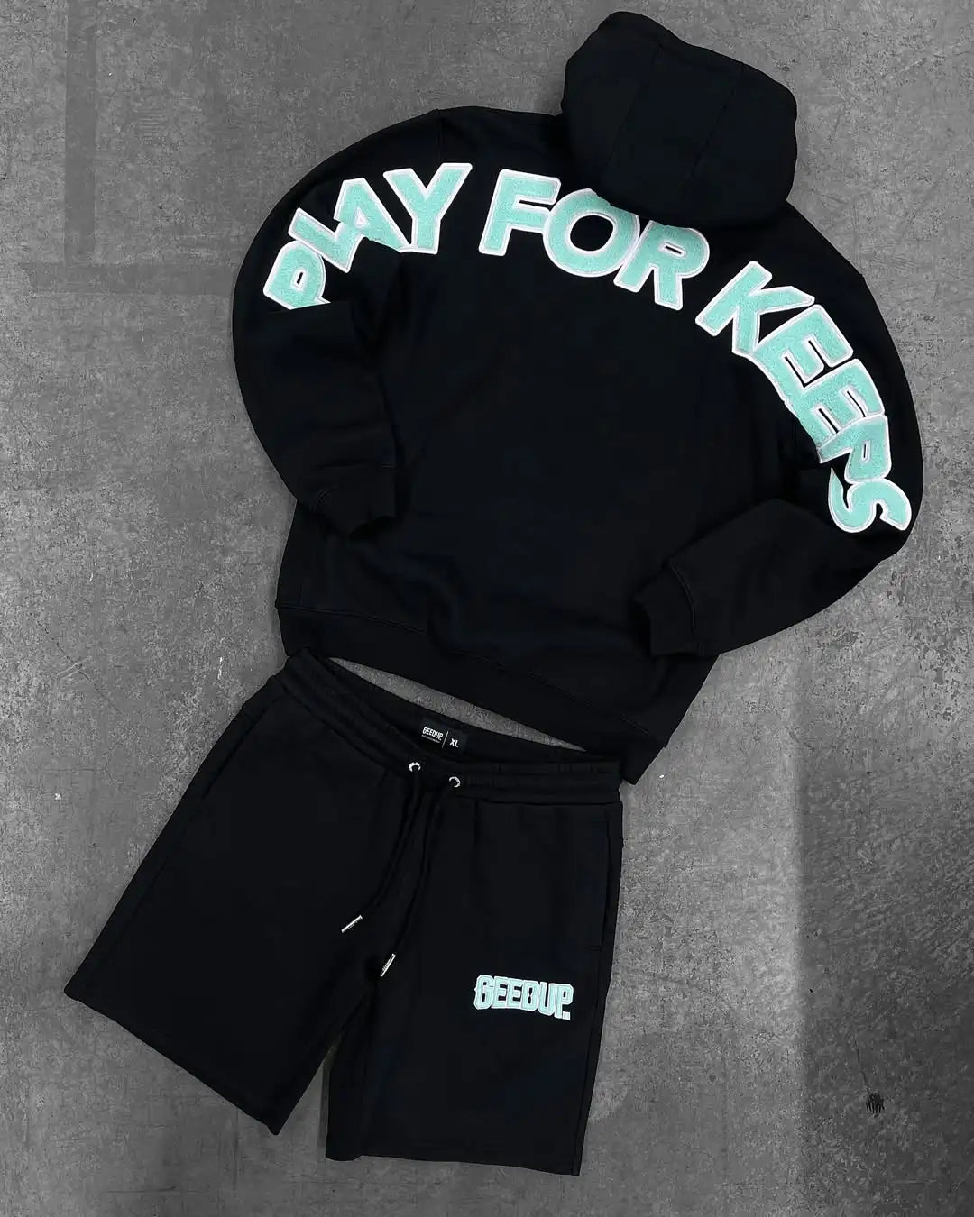 Sports and leisure hoodie two-piece set for men's y2k Harajuku Gothic bodybuilding outdoor couple design sports loose suit.