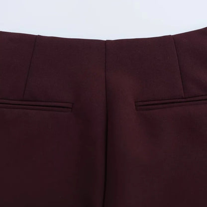 High Waist Solid Skort for Women Fashion Side Zipper Female Shorts Skirts Mujer.