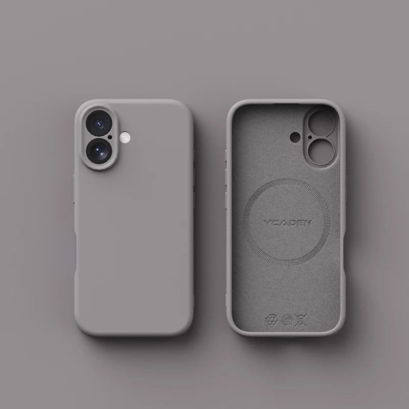 for iPhone 16E Magsafe Liquid Silicone Case Solid Colour Matte Soft Bumper Phone Cover for iPhone 16 Plus 16 Pro Max Cases.