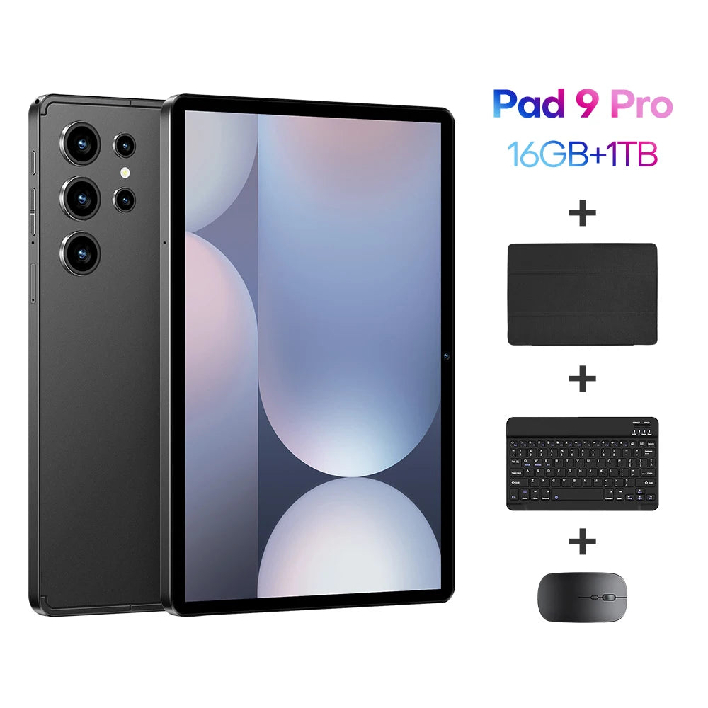 Original Pad 9 Pro 11 Inch 16GB RAM 1TB ROM tablet Android 15 Core Pad Tablet PC Phone Dual Wifi tablette android 8800mah