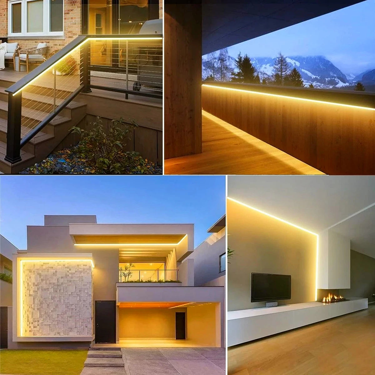 1m-35m Surper Brightness COB LED Strip Light 288LEDs/M RA90 220V Outdoor Waterproof Silicone Tube for Yard Swimming Pool Pathway.