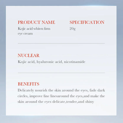 SADOER Kojic Acid Retinol Eye Cream Anti Dark Circles Remove Eye Bags Moisturizing Firming Beauty Eyes Skin Care Products.