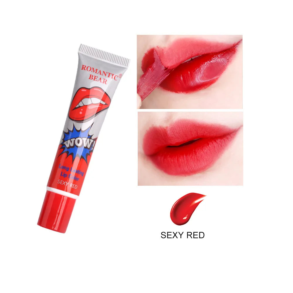 Magic 6 Colors Peel Liquid Lipstick Waterproof Lasting No Fading Lip Ink Tear Lip Gloss Tattoo Dyed Lip Glaze Lips Cosmetics.