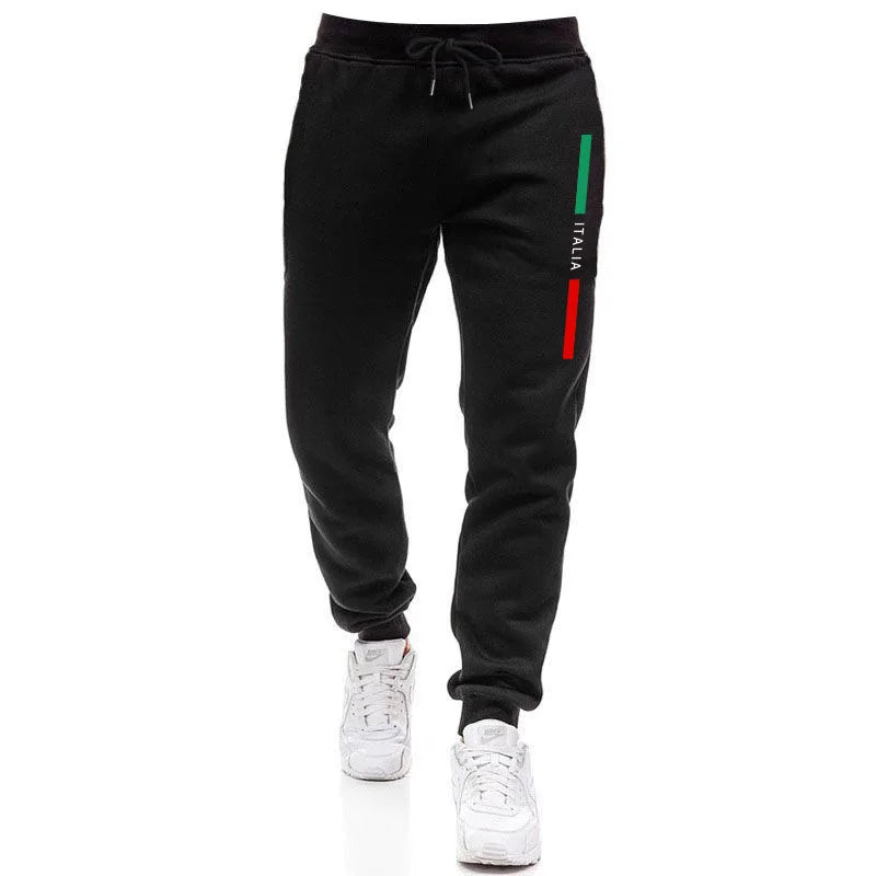 Autumn Winter Men Sporty Jogger Set Hoodies Sweatshirt Casual Urban Fashion Tracksuit Hooded Sweatpants Italy Printed Outfits.