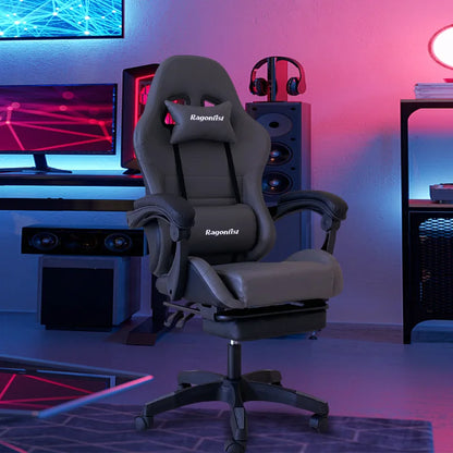 Rosa gaming stuhl für mädchen computer stuhl höhe einstellbar komfortable bürostuhl mit kopfstütze lenden kissen Swivel Stuhl