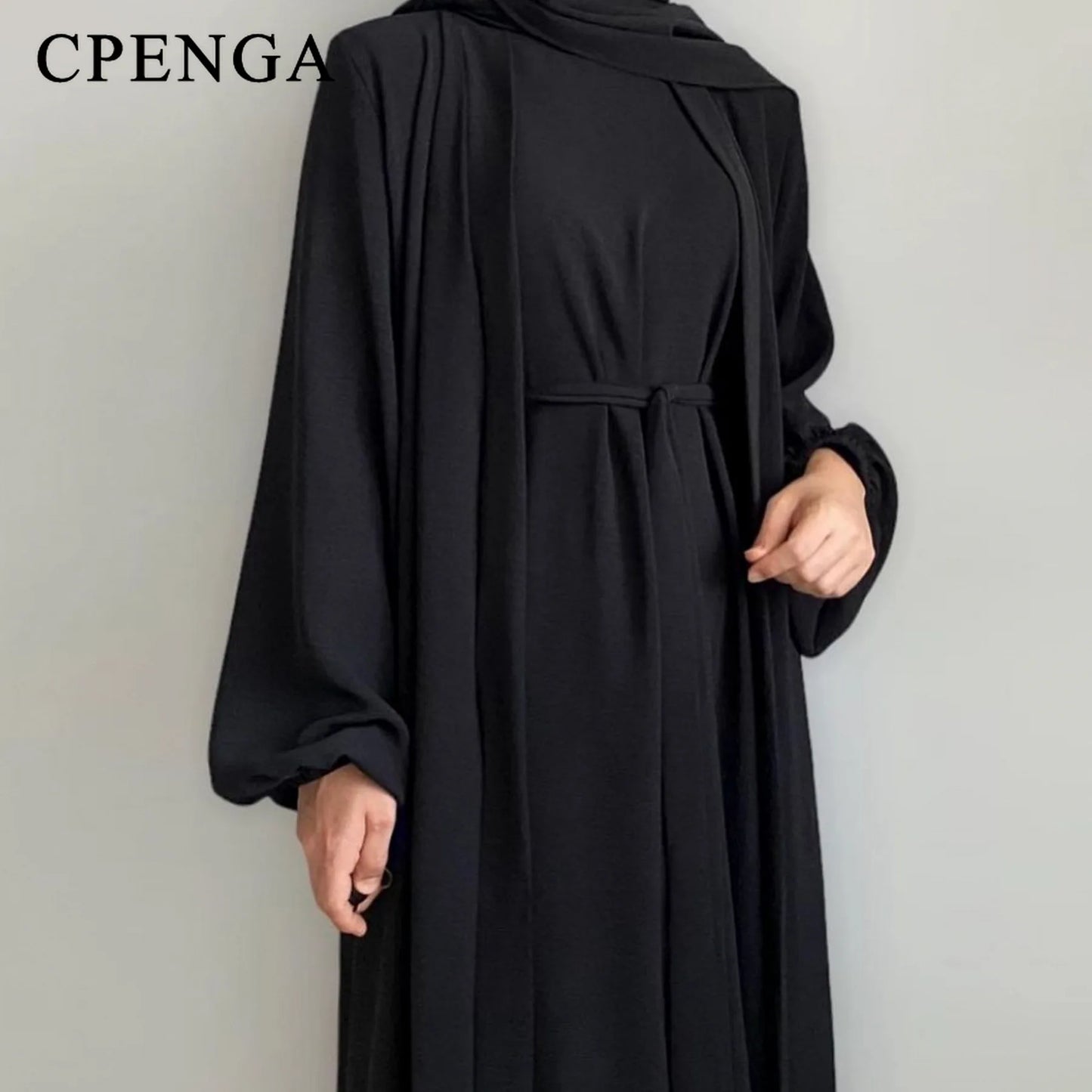2024 New Muslim Sets for Women Ramadan Prayer Dress Modest Dresses Eid Dubai Abaya Female Islam Clothing Elegant Party Clothes