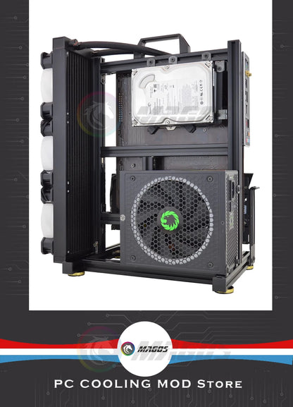 Open Computer Chassis DIY Creative Aluminum Frame Air Water Cooler 360 MOD ATX/ ITX / MATX Frame Desktop Case.