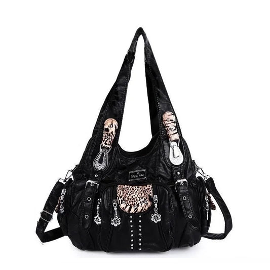 Angel kiss Bag Women Fashion Handbags PU Leather Shoulder Bags Female Satchel Big-capacity Shoulder Purse Bag bolsa feminina.