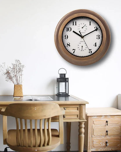 100 % wasserdichte Wanduhr, Outdoor-Uhr, Badezimmer, Küche, Terrasse, Geschäft, Wohnzimmer, dekorative Wanduhr, stilvolle, geräuschlose Wanduhr