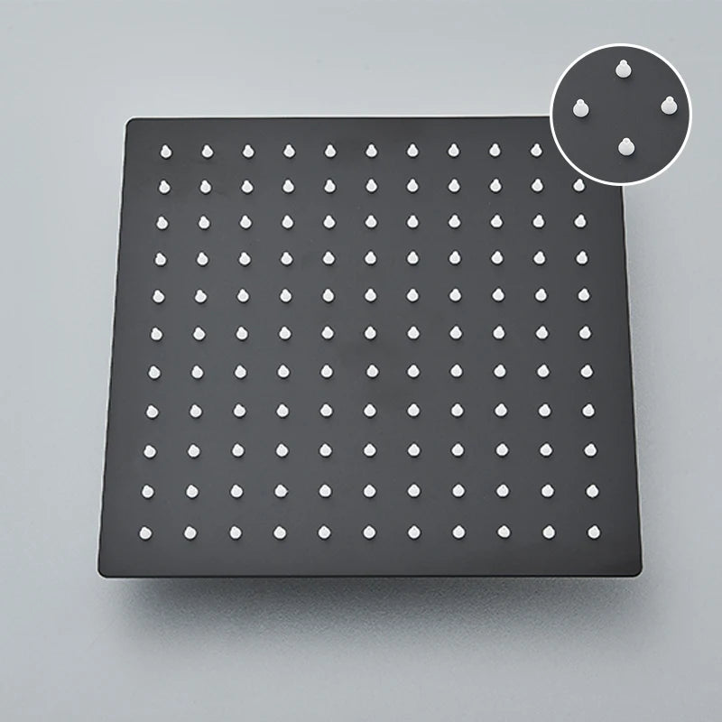 Wanmivezlo Black/Chrome Brass Shower Faucet Bathroom Shower Mixer Crane Rotatable Long Spout Rain Shower Set Shower Spray Shower