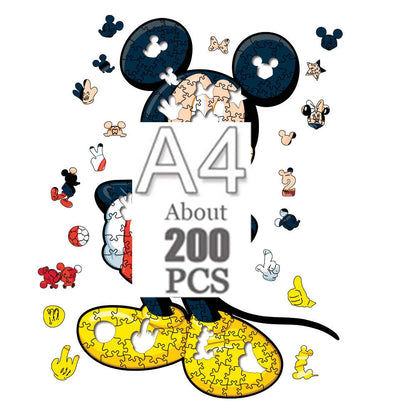 Cartoon animal wooden puzzle Film elements figure Popular classics wood jigsaws for adult kids Educational toy