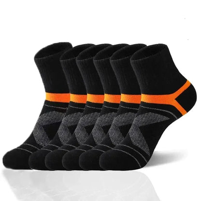 3 Pairs Men's Socks Hiking Black Sports Basketball Socks Casual Soft Running Summer Absorb Sweat Breathable Male Sokken Gifts.