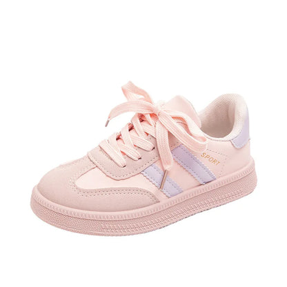 Autumn Girls Causal Shoes New Pu Leather Outdoor Sports Non-slip Childrens Boy Sneakers Luxury Soft Kids Sports Shoes Size 26-37.