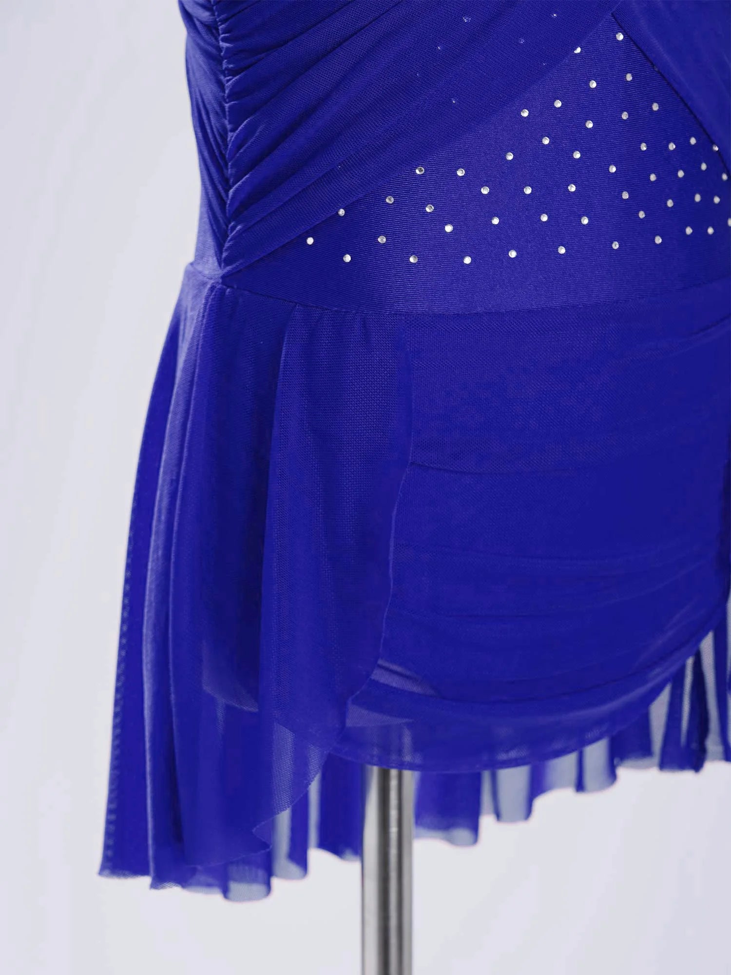 Kinder Mädchen Ärmellose Ausschnitt Strass Eiskunstlauf Trikot Kleid Lyrical Dance Gymnastik Akrobatik Leistung Kostüm.