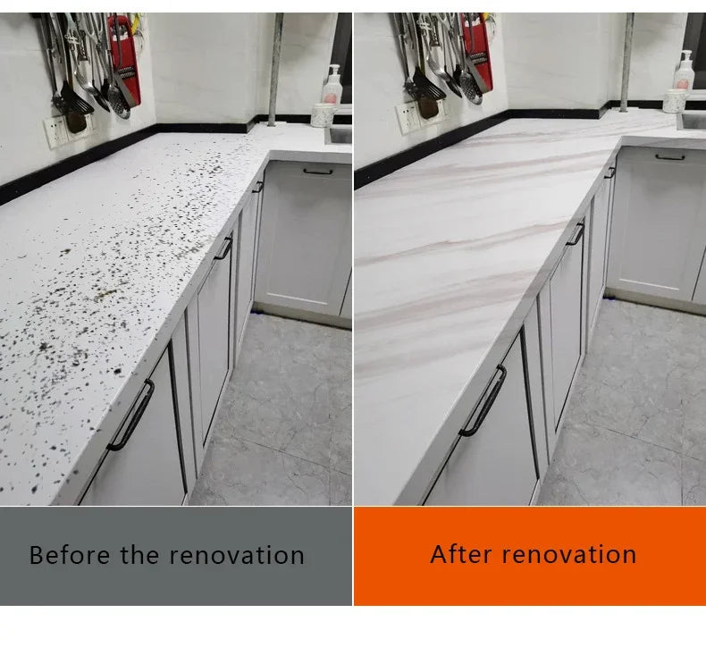 20M Marble Texture Oil Proof Self Adhesive Bathroom Tile Floor Waterproof PVC Cabinet Wallpaper Kitchen Furniture Wall Stickers