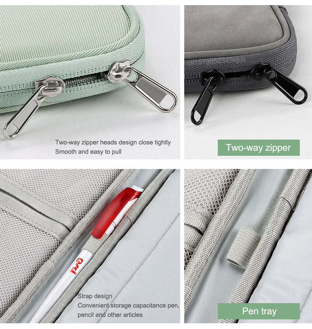 Tablet Bag For iPad Pro 12 9 11 Sleeve Pouch iPad 10th 9th 8th 7th Generation Air 5 4 3 2021 2022 13 inch Waterproof Tablet Bag.