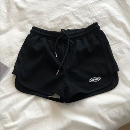 Shorts Women Summer A- shaped Slim Fit Versatile Loose Chili Girl Pants Summer Outdoor Casual Sports Fat Mm Three-piece Hot Pant.