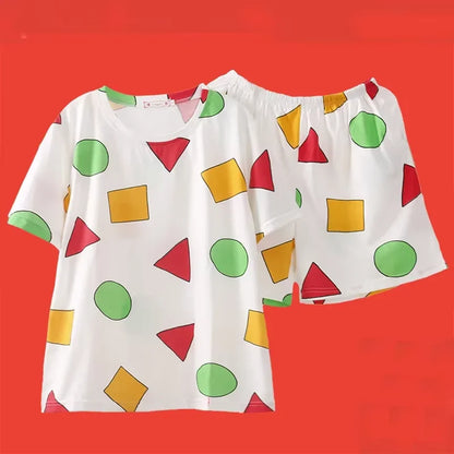 1 Satz Sommer-Damen-Pyjamas, zweiteilig, sexy, lässig, Leibchen, Unterhemd, Shorts, Homewear-Anzug