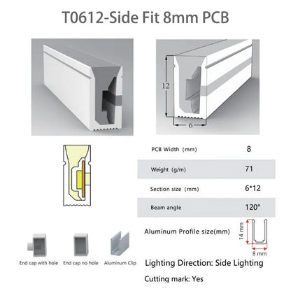 WS2812B WS2811 LED Strip Neon Rope Silica Gel Tube IP67 Waterproof For WS2815 SK6812 5050 RGB Light Ourdoor Decoration