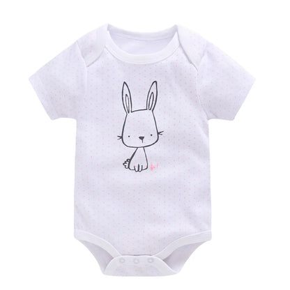 Kavkas Baby Boy Girl Bodysuit ein Stück 100% Baumwolle Kurzarm Neugeborenen Kleidung Kaninchen Design Körper kleidung.