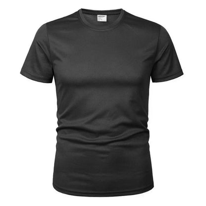 MEGE Brand Clothing Tactical Men's Tee Shirt Round Neck Solid Shirt Short Sleeve Breathable quick-drying Casual Shirt.