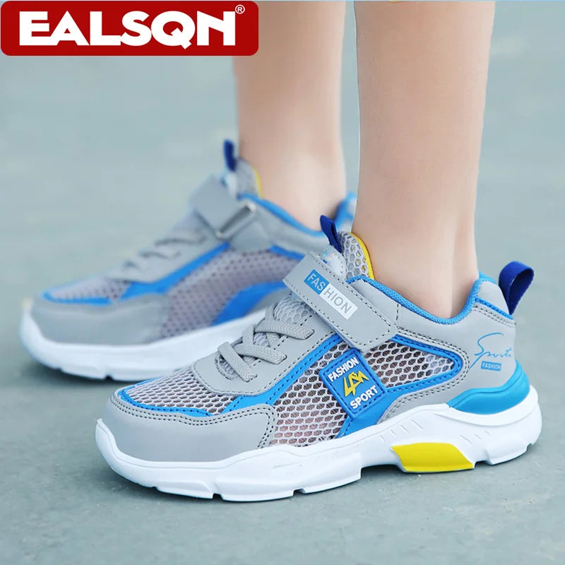 4 Color Kids' Breathable Mesh Sneakers Non-Slip School Sports Shoes for Boys Girls Lightweight Casual Walking Shoes.