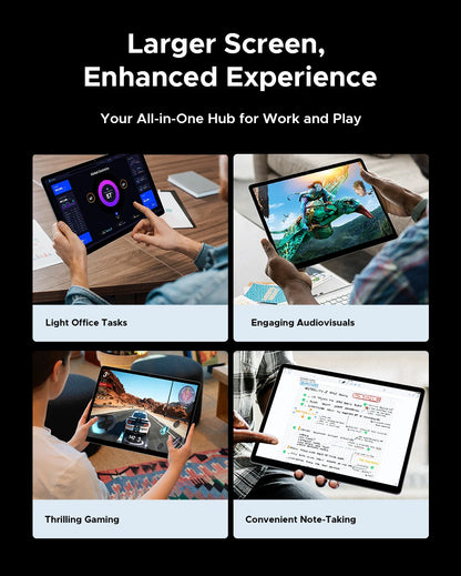 Doogee Tab E3 Max 2 in 1 Tablet Pc 14" 2.1K Display Android 15 32Gb (8+24) 256Gb 13500Mah Battery Qual Speaker Helio G100 Tablet.