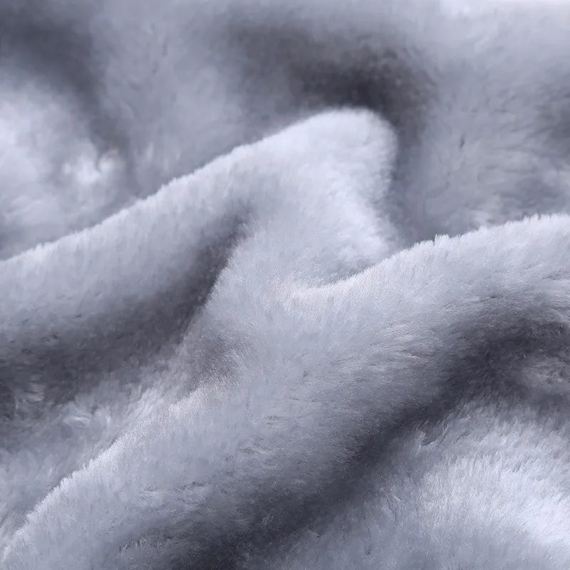 2023 New Winter Thick Men Sports Suit Tracksuit Hooded Sportswear Zipper Cardigan Hooded Woolen Trousers Pants Casual Men Set.